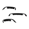 Vw Scirocco Mk1 Difüzör Difizör Plastik Parlak Siyah Sağ Sol Çiftli 2008-2013 Arka-bodykit-ek-karlık