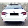 Skoda Superb Difüzör Difizör Plastik Parlak Siyah 2015 2016 2017 2018 2019 Arka-bodykit-ek-karlık