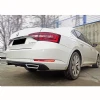 Skoda Superb Difüzör Difizör Plastik Parlak Siyah 2015 2016 2017 2018 2019 Arka-bodykit-ek-karlık