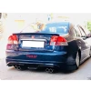Honda Civic Vtec 2 Custom Arka Ek Plastik Siyah Difüzör 2004 2005 2006 Arka-difizör-bodykit-ek