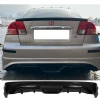 Honda Civic Vtec 2 Custom Arka Ek Plastik Siyah Difüzör 2004 2005 2006 Arka-difizör-bodykit-ek
