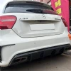 Mercedes W176 A45 Brabus Difüzör Difizör Plastik Parlak Siyah Arka-bodykit-ek-karlık