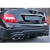 Mercedes W204 C63 Amg Difüzör Difizör Plastik Parlak Siyah 2011 2012 2013 2014 Arka-difizör-bodykit-ek