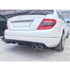 Mercedes W204 C63 Amg Difüzör Difizör Plastik Parlak Siyah 2007 2008 2009 2010 2011 Arka-difizör-bodykit-ek