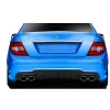 Mercedes W204 C63 Amg Difüzör Difizör Plastik Parlak Siyah 2011 2012 2013 2014 Arka-difizör-bodykit-ek