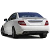Mercedes W204 C63 Amg Difüzör Difizör Plastik Parlak Siyah 2007 2008 2009 2010 2011 Arka-difizör-bodykit-ek