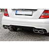 Mercedes W204 C63 Amg Difüzör Difizör Plastik Parlak Siyah 2011 2012 2013 2014 Arka-difizör-bodykit-ek