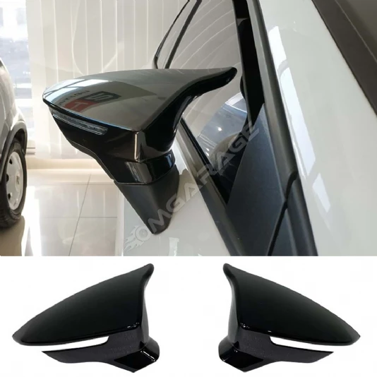 Seat Leon Mk3 Batman Yarasa Ayna Kapağı Piona Black ABS 2012-2020