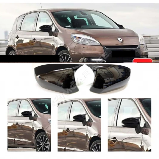 Renault Scenic 3 Batman Yarasa Ayna Kapağı Piona Black ABS 2010-2015