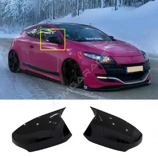 Renault Megane 3 Batman Yarasa Ayna Kapağı Piona Black ABS 2008-2016