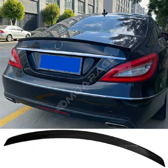 Mercedes CLS W218 Bagaj Üstü İthal Spoiler Parlak Siyah Plastik Spoyler 2012-2018