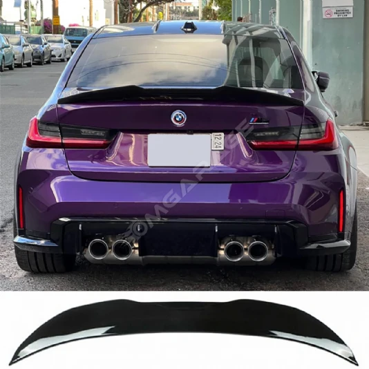 Bmw G20 PSM Bagaj Üstü İthal Spoiler Parlak Siyah Plastik Spoyler 2019-2022