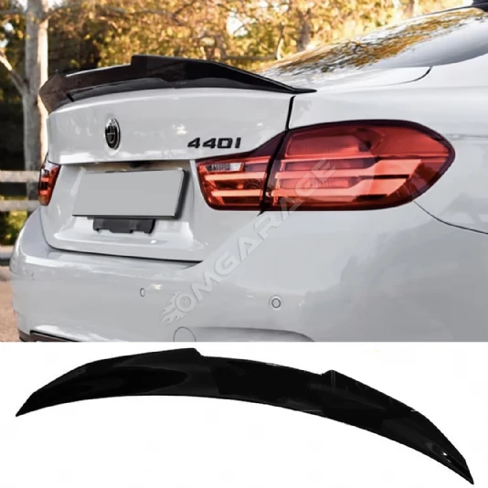 Bmw F36 PSM Bagaj Üstü İthal Spoiler Parlak Siyah Plastik Spoyler