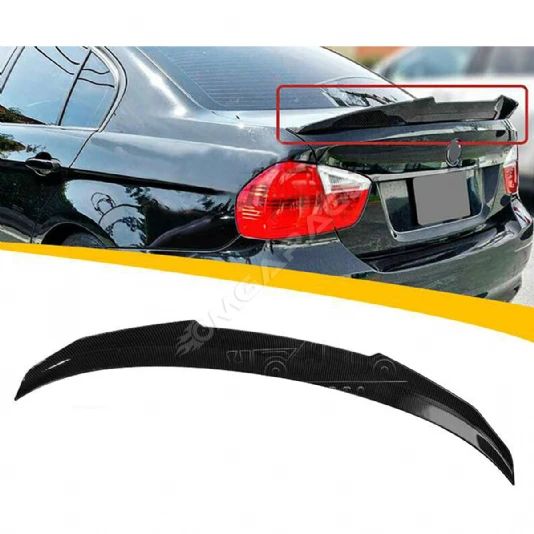 Bmw E90 PSM Bagaj Üstü İthal Spoiler Parlak Siyah Plastik Spoyler 2005-2012