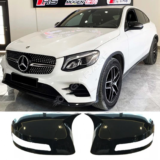 Mercedes GLC X253 Batman Yarasa Ayna Kapağı Parlak Siyah ABS 2015 ve üzeri