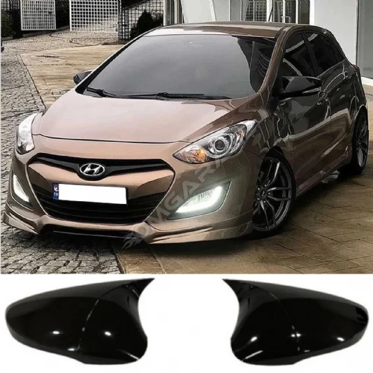 Hyundai i30 Batman Yarasa Ayna Kapağı Parlak Siyah ABS 2012 2013 2014 2015 2016 2017