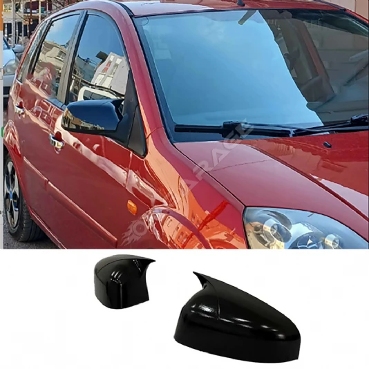 Ford Fiesta MK5 2 Kapı Uymaz Batman Yarasa Ayna Kapağı Parlak Siyah ABS 2006 2007 2008
