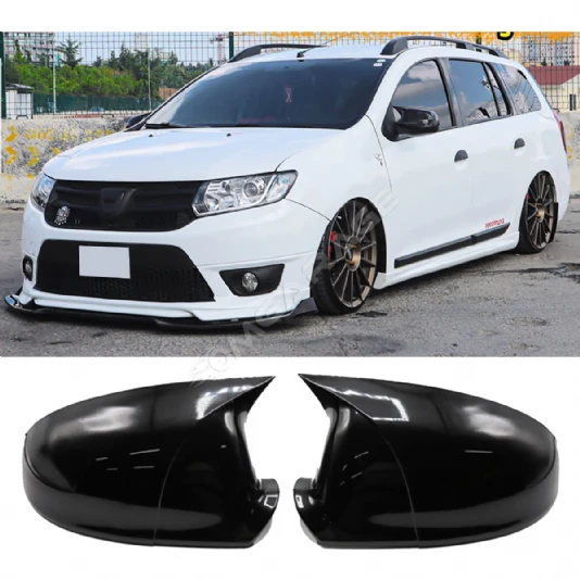Dacia Logan Batman Yarasa Ayna Kapağı Parlak Siyah ABS 2009 - 2020