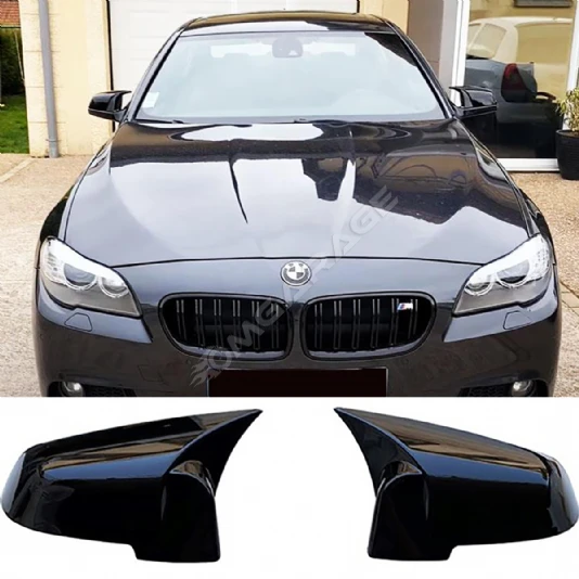 Bmw F10 LCI Batman Yarasa Ayna Kapağı Parlak Siyah ABS 2013 2014 2015 2016 2017