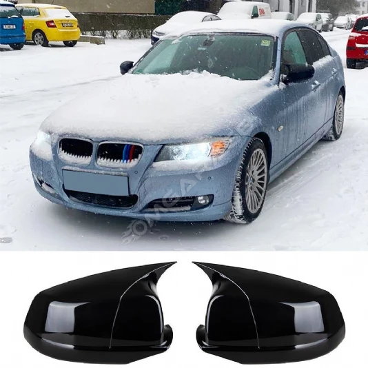 Bmw E90 Batman Yarasa Ayna Kapağı Parlak Siyah ABS 2004 2005 2006 2007 2008