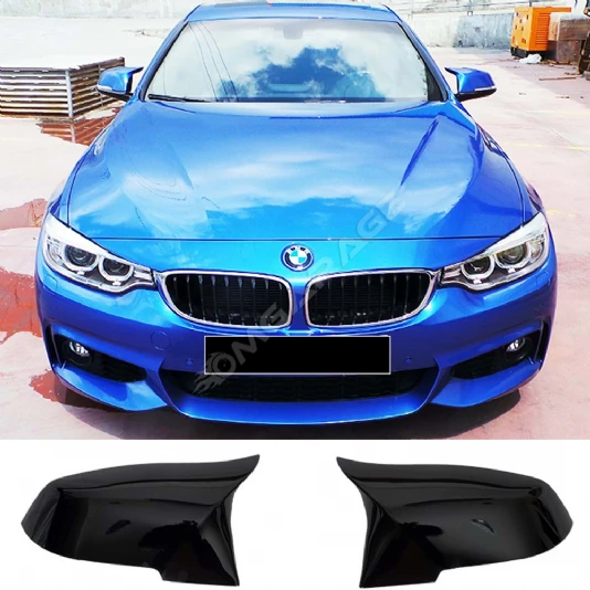 Bmw F33 - F34 M4 Tırnaklı Batman Yarasa Ayna Kapağı Piona Black ABS 2013-2020