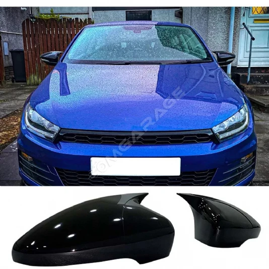 Vw Scirocco Batman Yarasa Ayna Kapağı Piona Black ABS 2008-2017