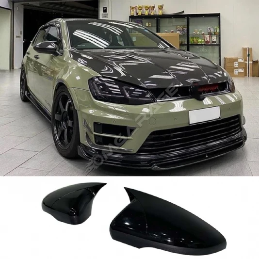 Vw Golf 6 Batman Yarasa Ayna Kapağı Piona Black ABS 2008-2012