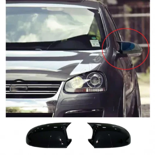 Vw Golf Mk5 Batman Yarasa Ayna Kapağı Piona Black ABS 2003-2009