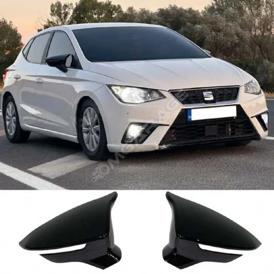 Seat ibiza 5 Batman Yarasa Ayna Kapağı Piona Black ABS 2017 ve üzeri