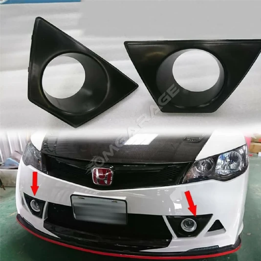 Honda Civic Mugen RR Sis Çerçevesi Parlak Siyah Plastik