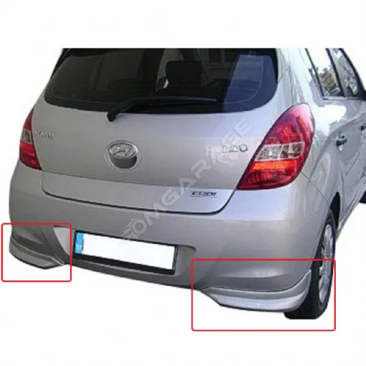 Hyundai İ20 2009-2013 Arka Flap Sağ Sol Parlak Siyah Plastik