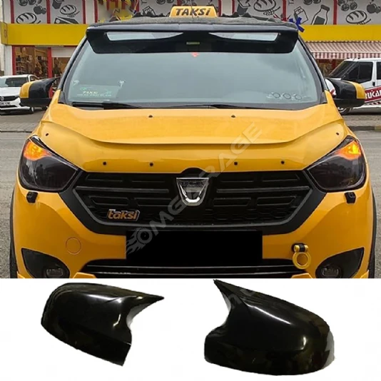 Dacia Lodgy Batman Yarasa Ayna Kapağı Parlak Siyah ABS 2012 - 2021