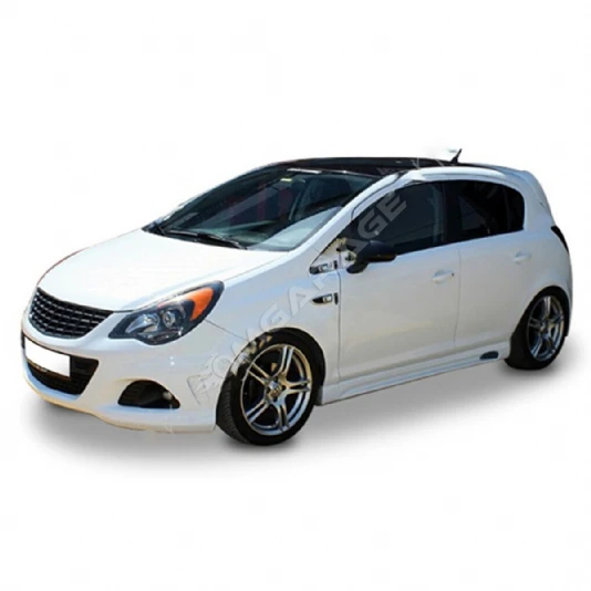 Opel Corsa E Yan Marşpiyel Seti Mat Siyah Plastik 2 Adet