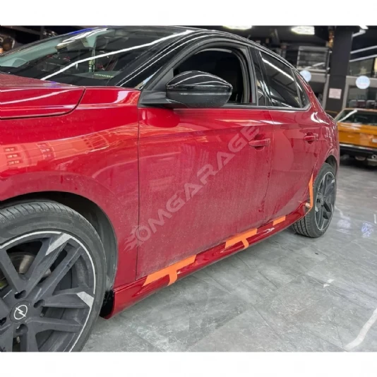 Opel Corsa F Yan Marşpiyel Seti Mat Siyah Plastik 2 Adet