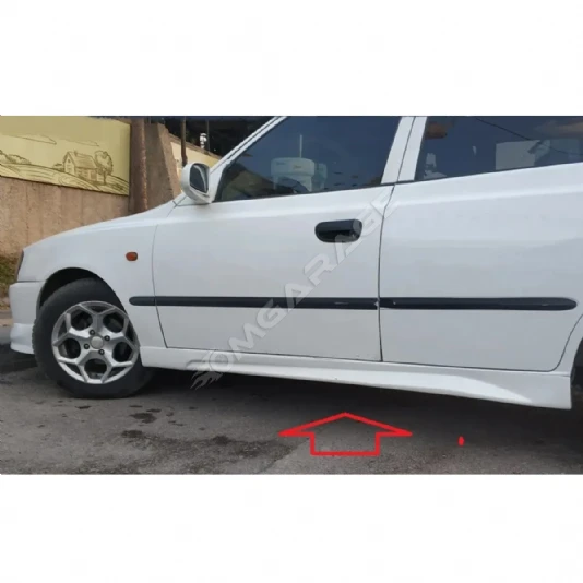 Hyundai Accent Admire Yan Marşpiyel Seti Mat Siyah Plastik 2 Adet 2000-2006