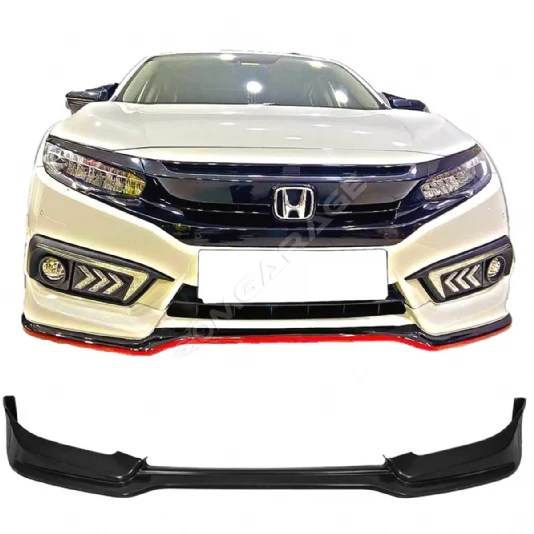 Honda Civic Fc5 Mugen Makyajlı Kasa Ön Ek Mat Siyah Plastik Karlık 2019+