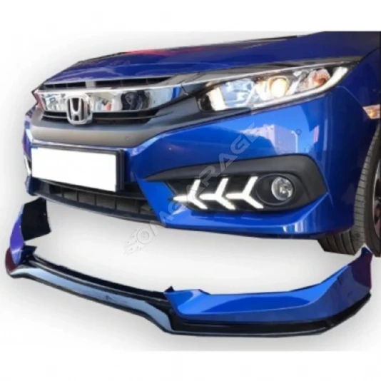 Honda Civic Fc5 Mugen Makyajsız Ön Ek Mat Siyah Plastik Karlık