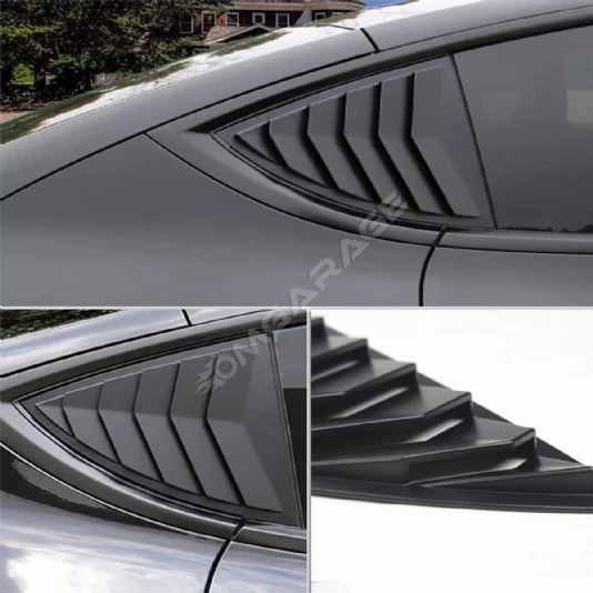 Tesla Model Y Kebelek Cam Vizörü Parlak Siyah Plastik İthal