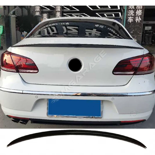 Vw Passat CC Bagaj Üstü İthal Spoiler Parlak Siyah Plastik Spoyler