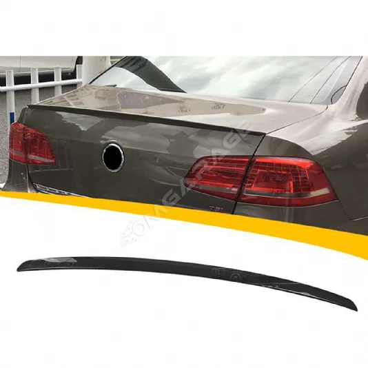 Vw Passat B7 Bagaj Üstü İthal Spoiler Parlak Siyah Plastik Spoyler