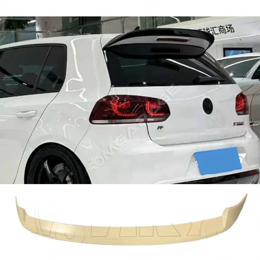 Vw Golf 6 GTI İthal Spoiler Parlak Siyah Plastik Spoyler 2009-2012