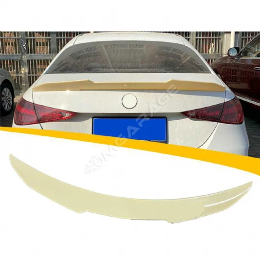 Mercedes C W206 PSM Bagaj Üstü İthal Spoiler Parlak Siyah Plastik Spoyler 2021+
