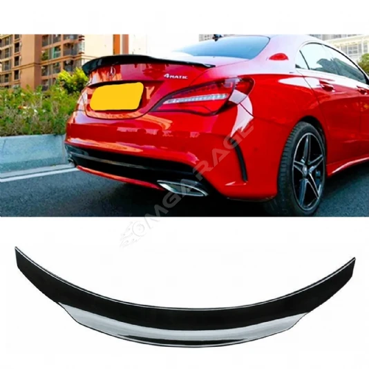 Mercedes CLA W117 PSM Bagaj Üstü İthal Spoiler Parlak Siyah Plastik Spoyler 2013-2019