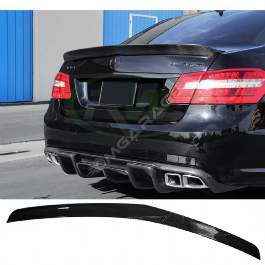 Mercedes E W212 Bagaj Üstü İthal Spoiler Parlak Siyah Plastik Spoyler 2009-2016
