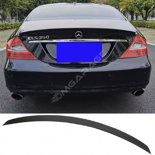 Mercedes CLS W219 Bagaj Üstü İthal Spoiler Parlak Siyah Plastik Spoyler