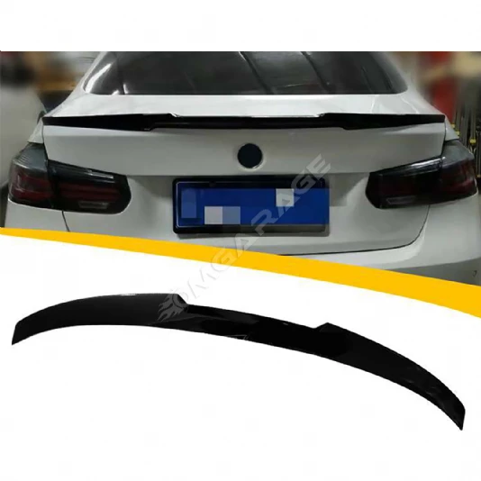 F30 M4 Bagaj Üstü İthal Spoiler Parlak Siyah Plastik Spoyler