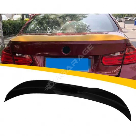 Bmw F30 PSM Bagaj Üstü İthal Spoiler Parlak Siyah Plastik Spoyler