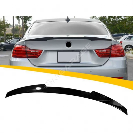 Bmw F32 Coupe M4 Bagaj Üstü İthal Spoiler Parlak Siyah Plastik Spoyler