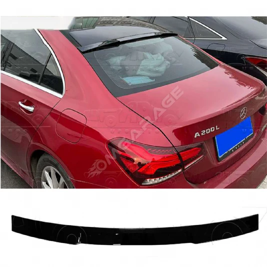 Mercedes A200 Cam Üstü İthal Spoiler Parlak Siyah Plastik Spoyler