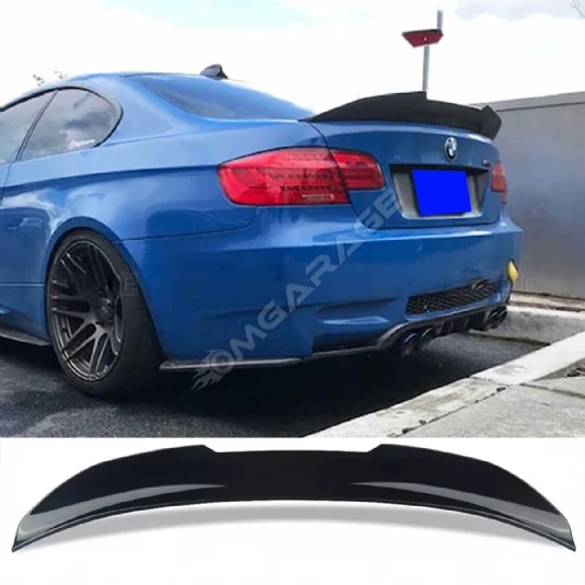 Bmw E92 PSM Bagaj Üstü İthal Spoiler Parlak Siyah Plastik Spoyler 2006-2010